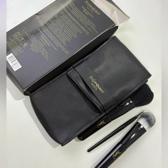 Yves Saint Laurent Black Brush Trio with Case - Picture 4 of 9
